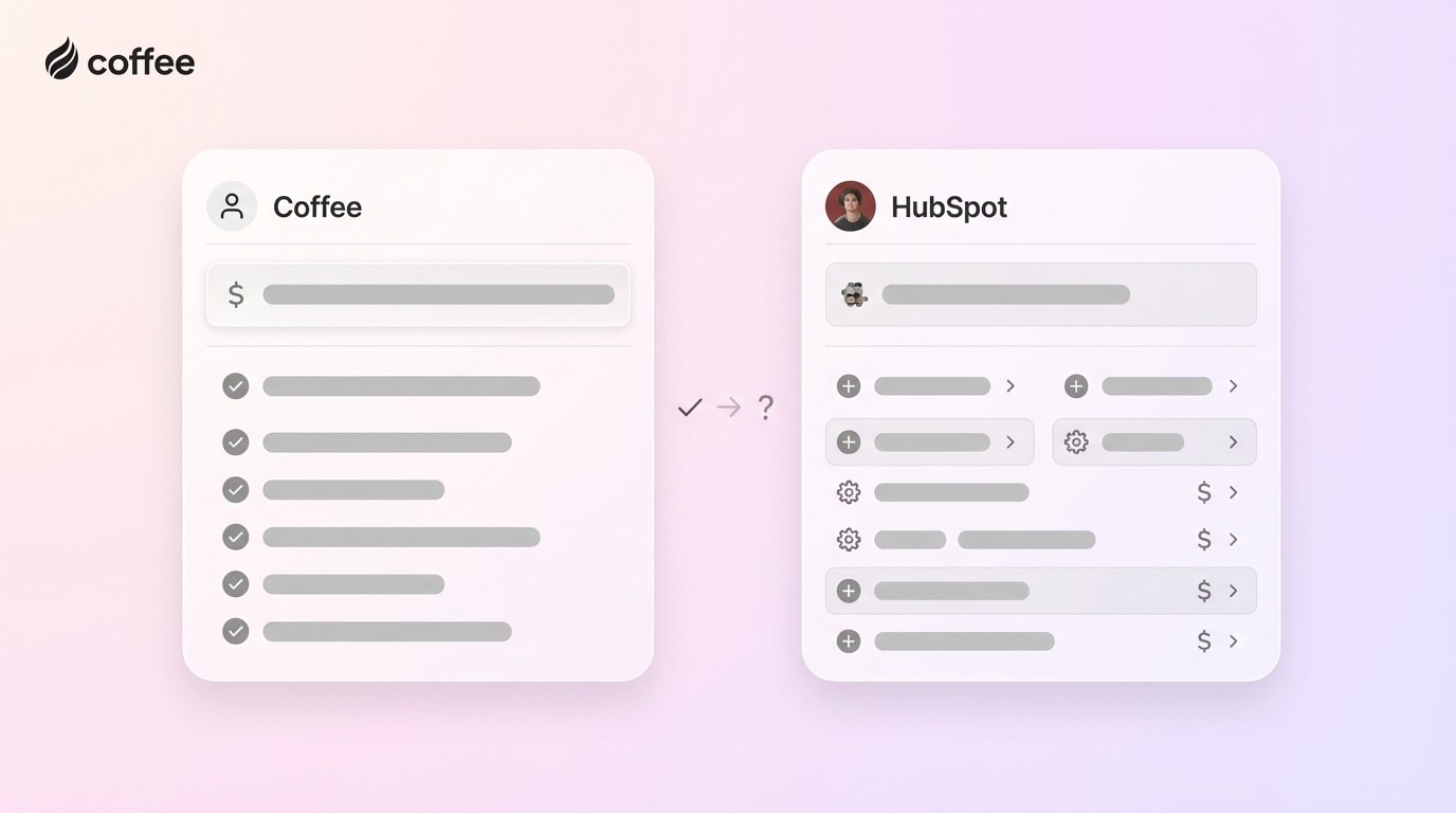 AI CRM Pricing: How Coffee Stands Out Against HubSpot