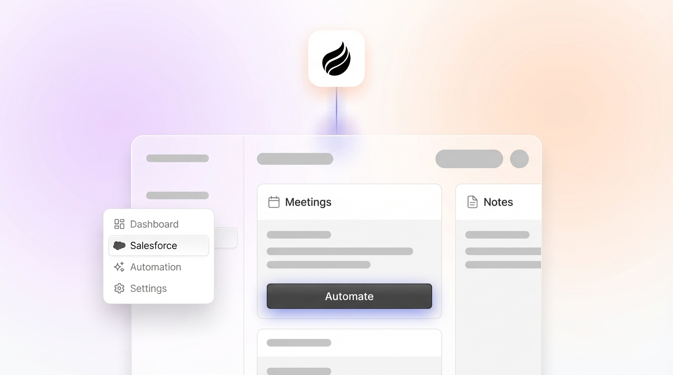Customizing Salesforce Meeting Note Automation Options