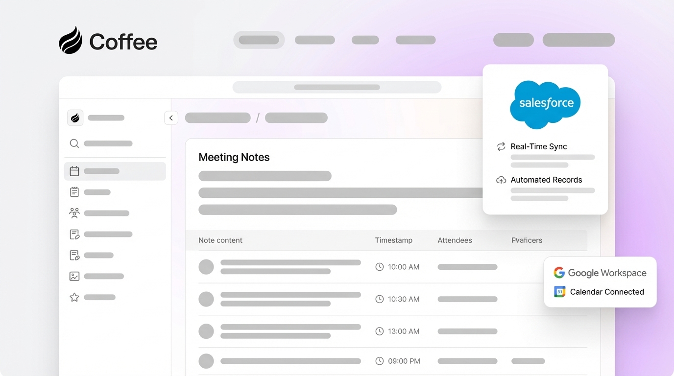 Real-Time Note Generation for Salesforce Teams