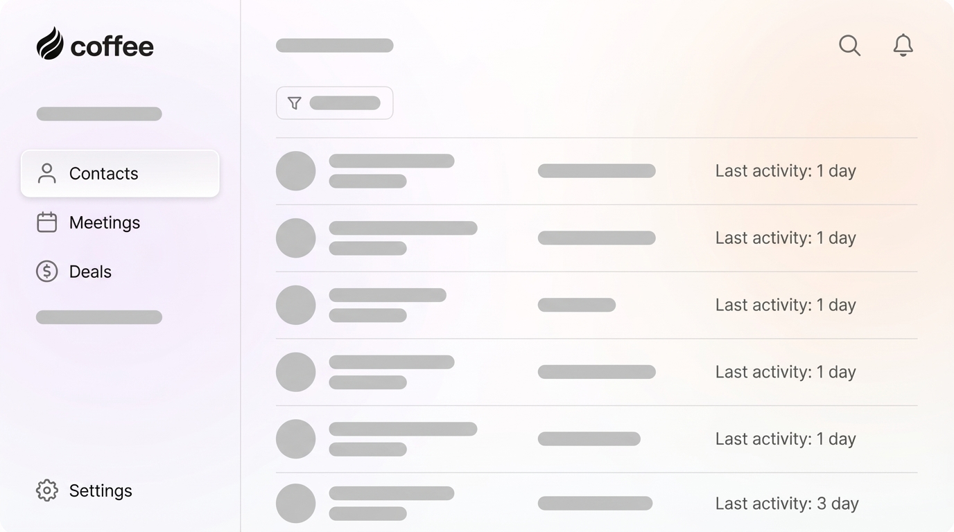 Easy CRM With No Data Entry for SMBs - Coffee AI