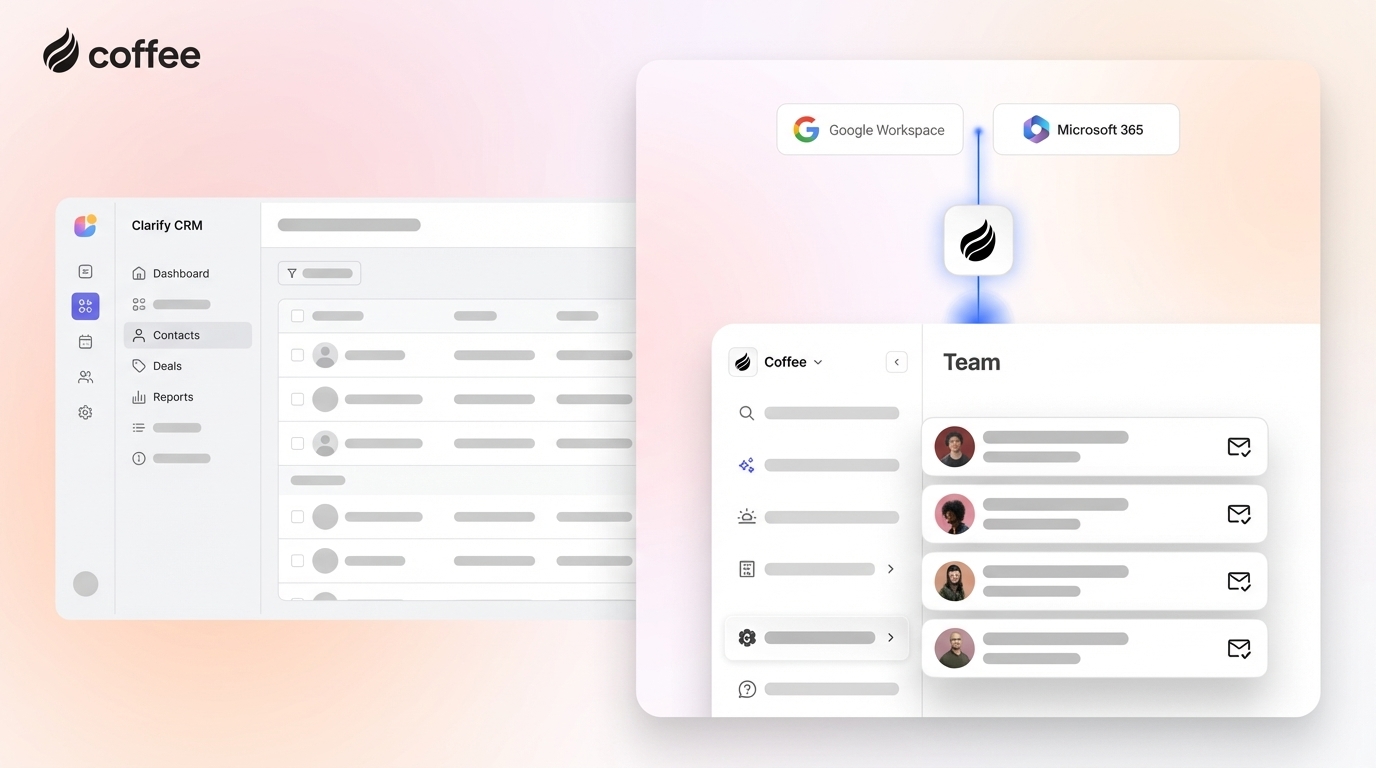 Clarify CRM Reviews 2026: Coffee Outperforms for Teams
