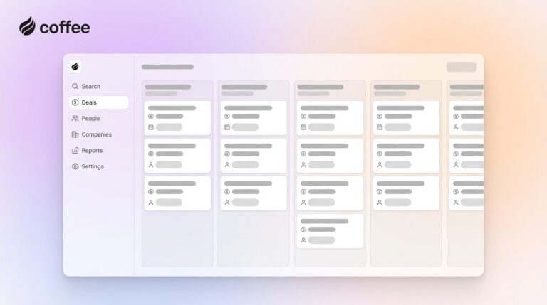 Ssals Visual Best Visual Sales Pipeline CRM for Small Teams | Coffee