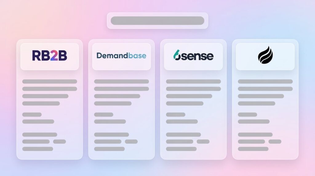 RB2B vs Demandbase vs 6sense: 2026 SMB Visitor ID Guide
