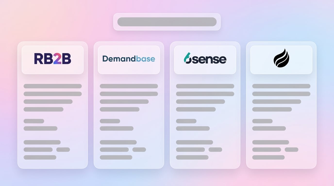 RB2B vs Demandbase vs 6sense: 2026 SMB Visitor ID Guide